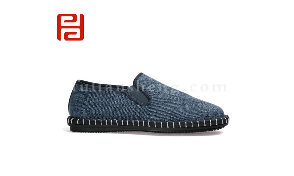 中國(guó)風(fēng)夏季男士帆布鞋休閑鞋透氣老北京布鞋圖片