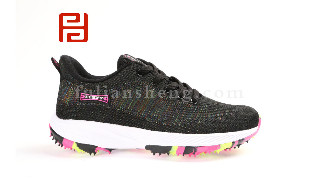 福連升炫彩女鞋時尚運(yùn)動鞋軟釘?shù)浊閭H款男女春季單鞋圖片