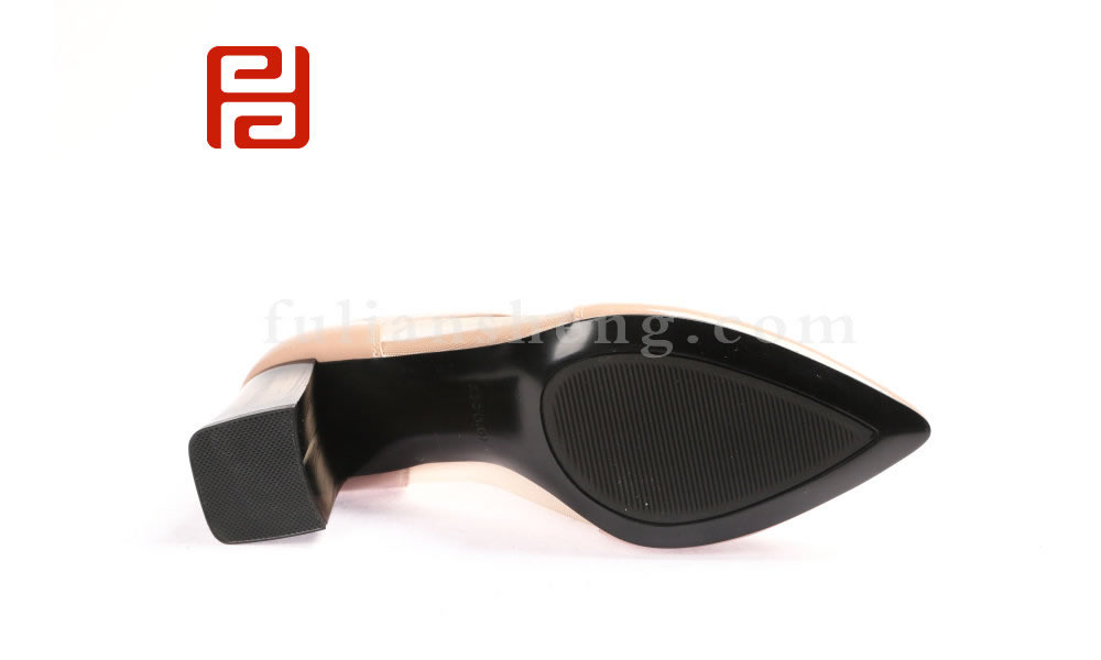 福連升女鞋高跟鞋網(wǎng)紗單鞋粗跟涼鞋鏤空網(wǎng)靴涼靴圖片