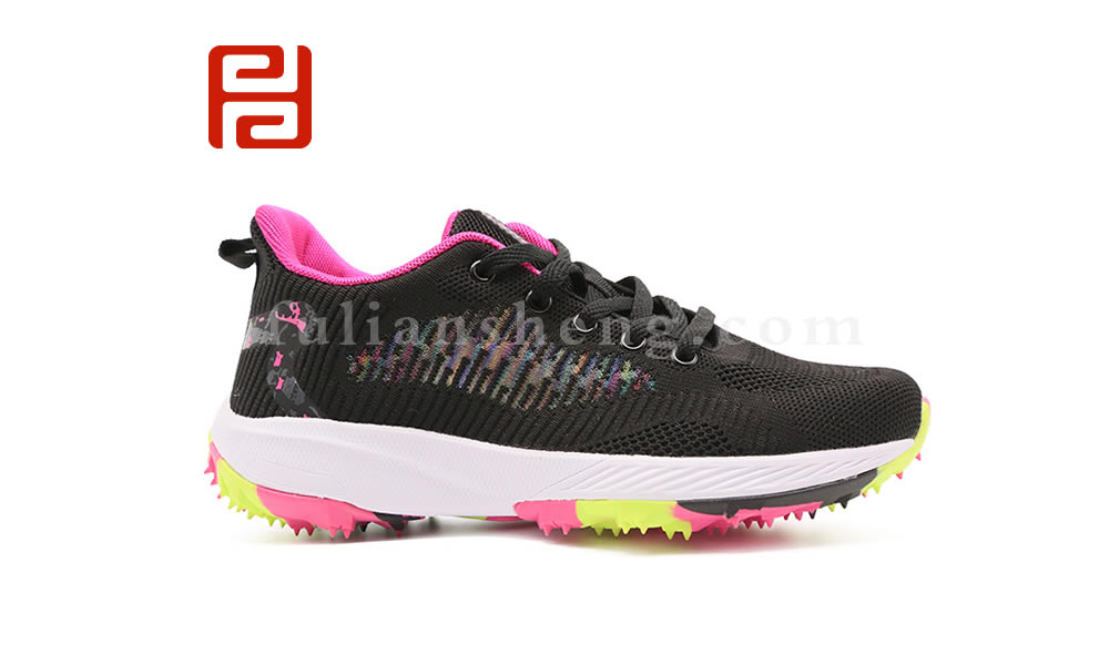 福連升夏運動透氣防滑炫彩橡膠底女士休閑運動鞋圖片