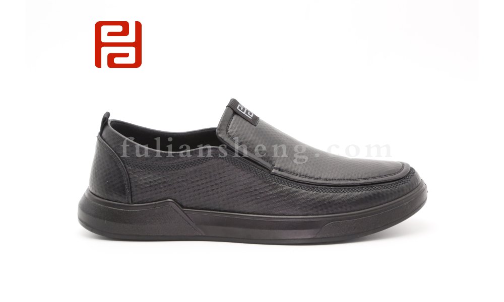 福連升男鞋秋季新款樂(lè)福鞋休閑鞋舒適棉麻男鞋駕車鞋圖片