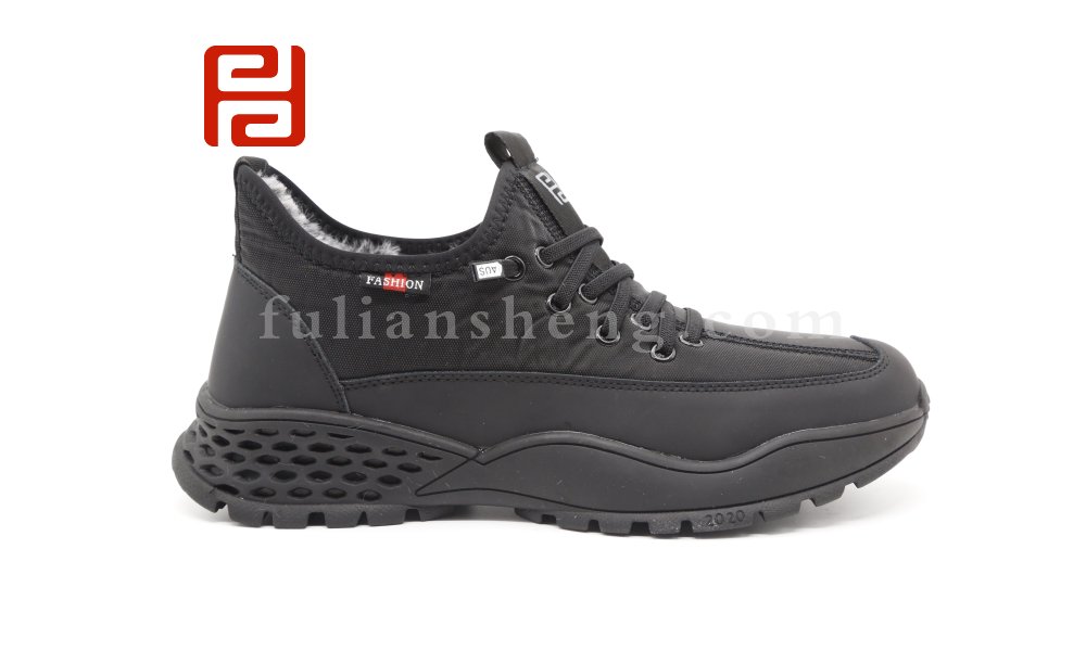 福連升2020冬季男鞋深口保暖舒適休閑鞋圖片