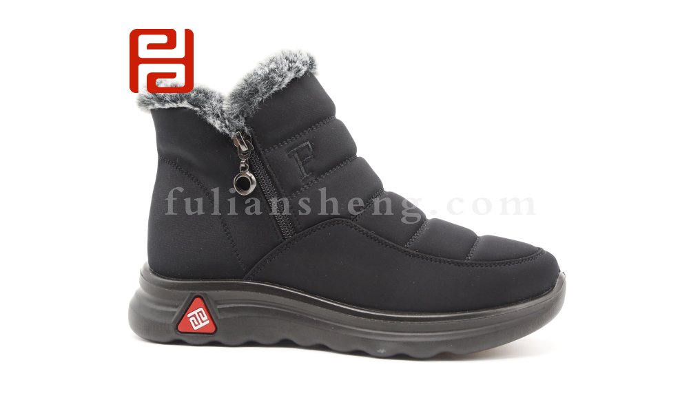 福連升冬季老北京布鞋加絨保暖高幫鞋女?huà)寢屆扌萄D片