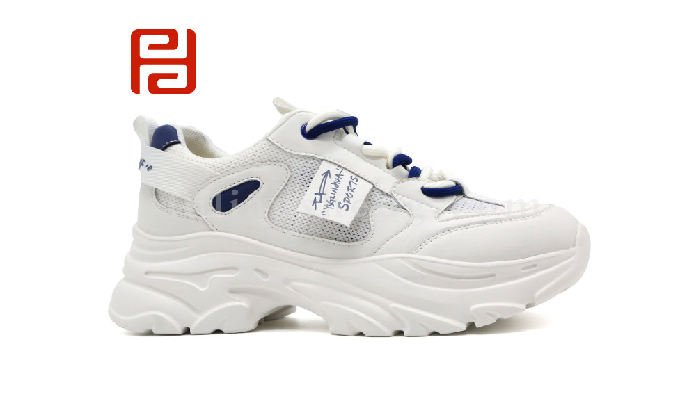 福連升夏季女鞋休閑運(yùn)動(dòng)鞋輕便撞色老爹鞋