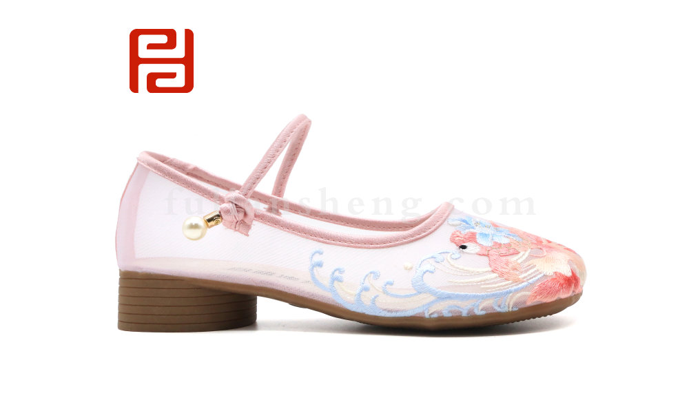 福連升夏季女鞋中國風(fēng)尚漢唐風(fēng)韻傳統(tǒng)舞蹈鞋