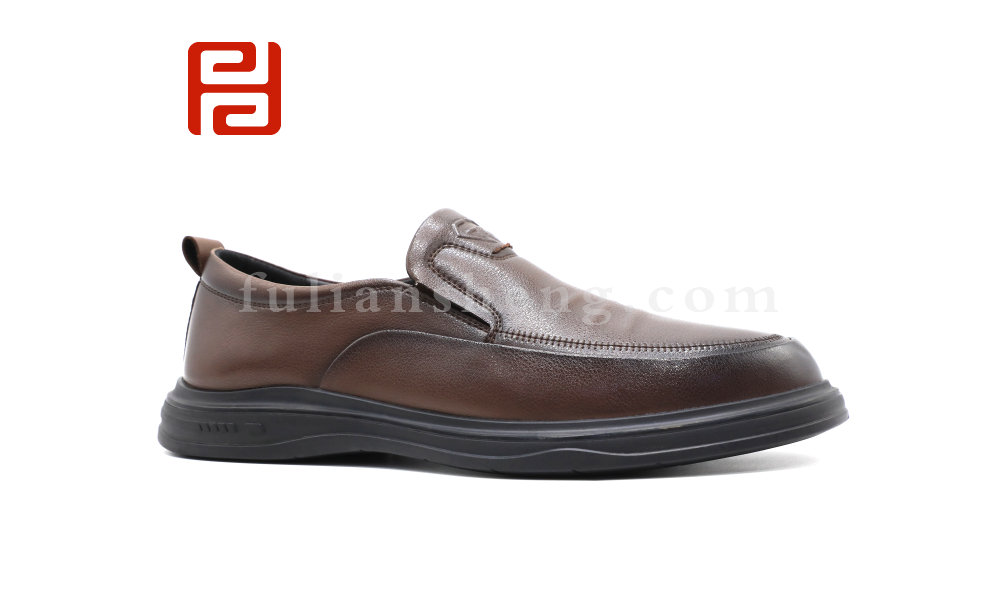 輕松工作男鞋商務(wù)休閑皮鞋3D緩震鞋墊棉麻里布