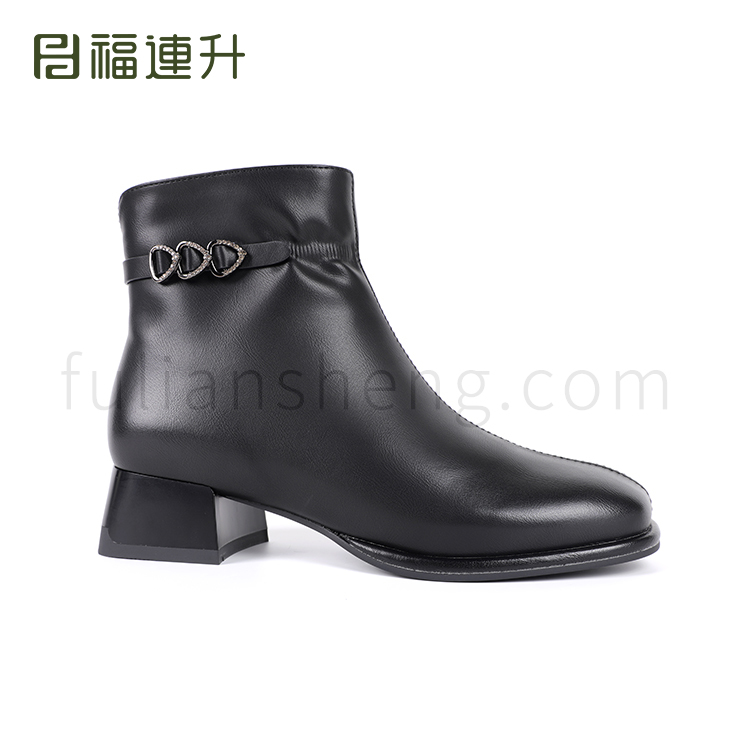 福連升冬季時尚工作商務(wù)女鞋短靴