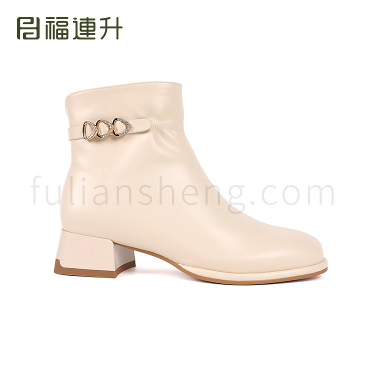 福連升冬季時尚工作商務(wù)女鞋短靴