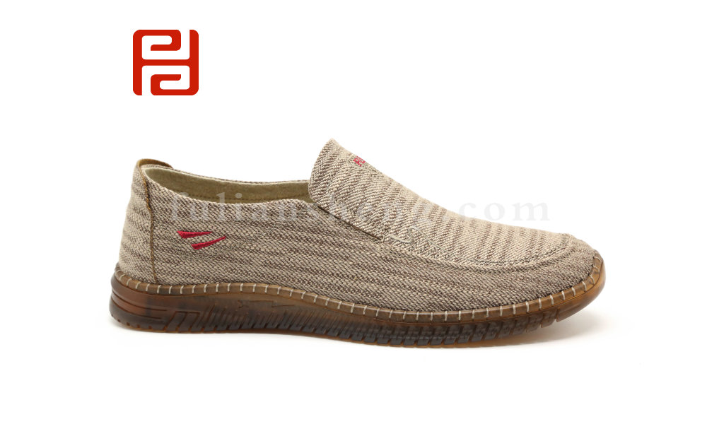 福連升北京布鞋輕便透氣牛筋底一腳蹬開(kāi)車(chē)散步休閑男鞋圖片