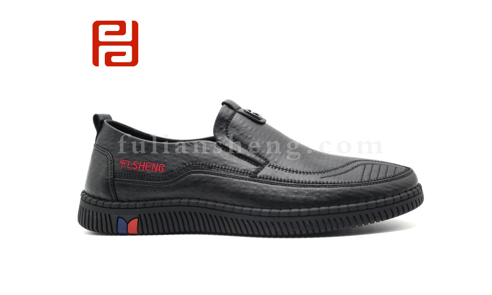 福連升老北京布鞋男士工作單鞋橡膠底一腳蹬豆豆休閑鞋圖片