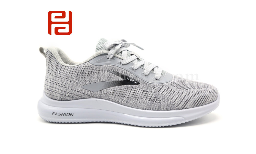 福連升休閑運(yùn)動(dòng)鞋春季飛織男鞋輕便緩震舒適漫步鞋圖片
