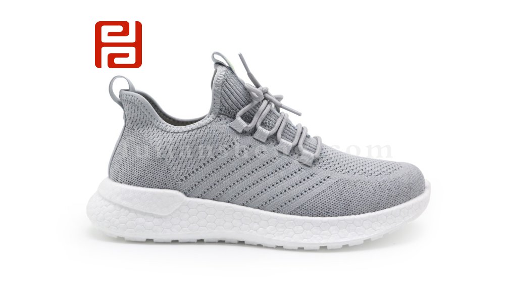 福連升休閑運動男鞋飛織爆米花舒適軟底輕便漫步鞋圖片