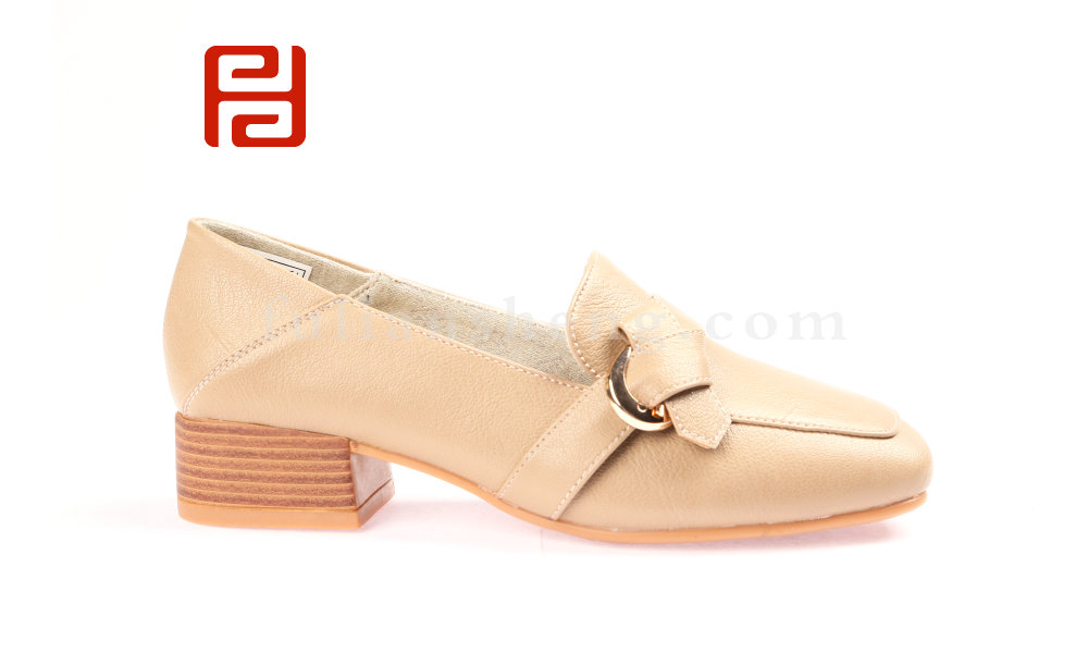 福連升時尚休閑光面女鞋淺口單鞋低跟休閑鞋(圖2)