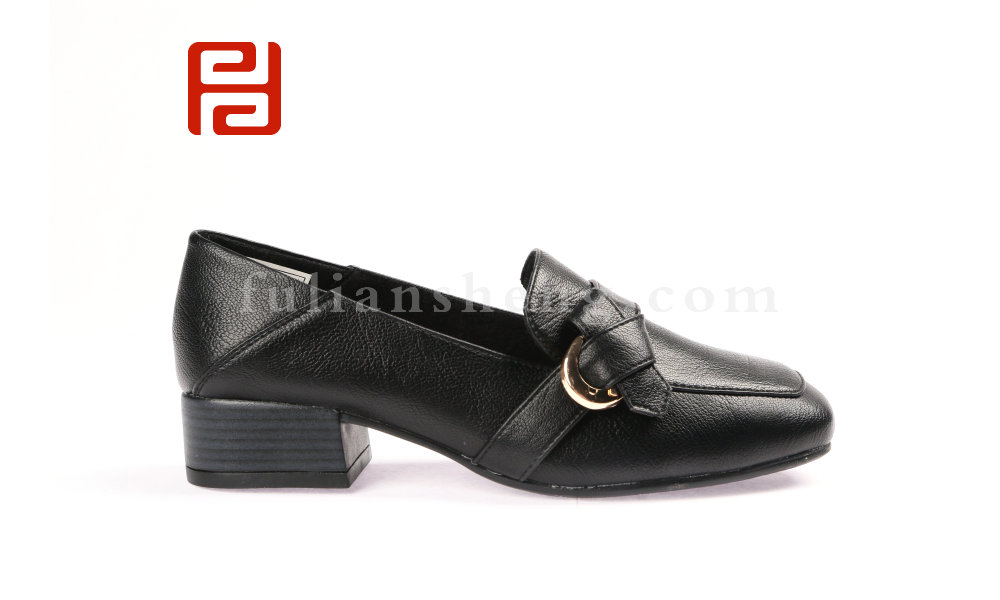 福連升時尚休閑光面女鞋淺口單鞋低跟休閑鞋(圖4)