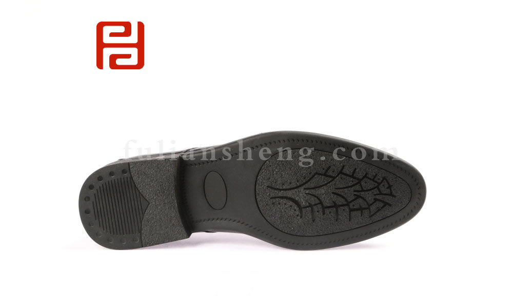 福連升商務(wù)正裝男鞋 牛皮面棉麻內(nèi)里舒適休閑商務(wù)單鞋(圖4)