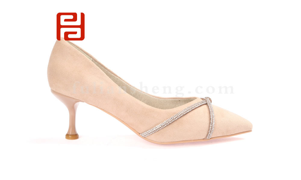 福連升優(yōu)雅高跟女鞋 羊猄布鞋面舒適單鞋老北京布鞋(圖2)