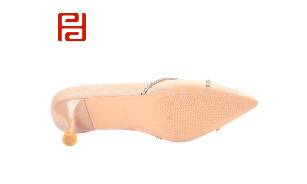 福連升優(yōu)雅高跟女鞋 羊猄布鞋面舒適單鞋老北京布鞋(圖3)