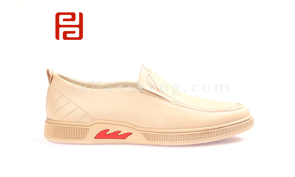 福連升春款商務(wù)休閑正裝男鞋單鞋 光面舒適休閑鞋老北京布鞋(圖2)