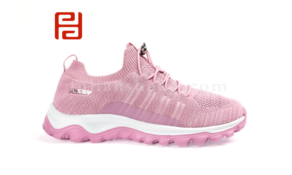 福連升春款女士輕便透氣飛織運(yùn)動(dòng)鞋彈力鞋口(圖3)