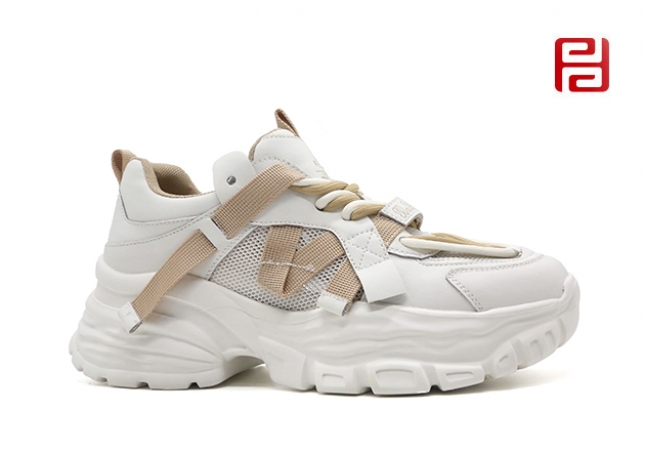 福連升夏季女鞋休閑運(yùn)動時尚老爹鞋