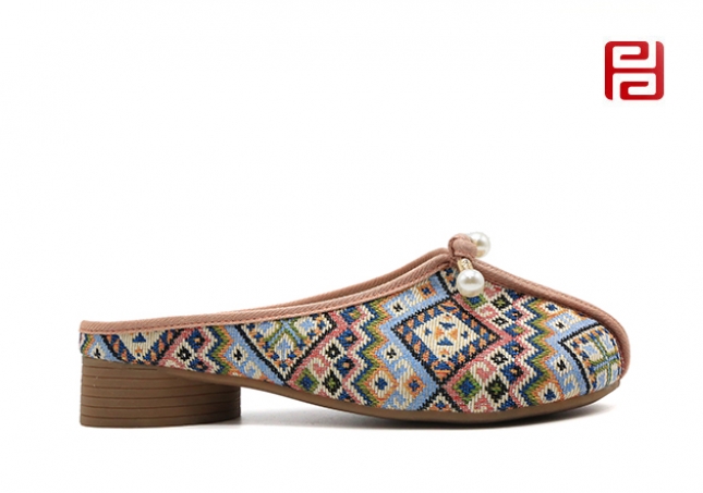 福連升夏季女鞋中國風漢唐風韻民族風拖鞋女鞋