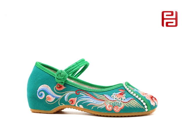 漢唐風(fēng)韻春季女鞋繡花布面料牛筋鞋底棉麻里布