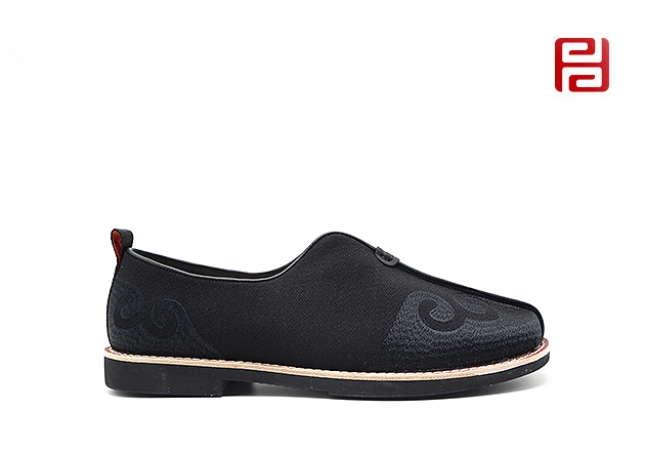 福連升老北京布鞋中國風(fēng)尚經(jīng)典休閑禮服呢橡膠發(fā)泡底男鞋