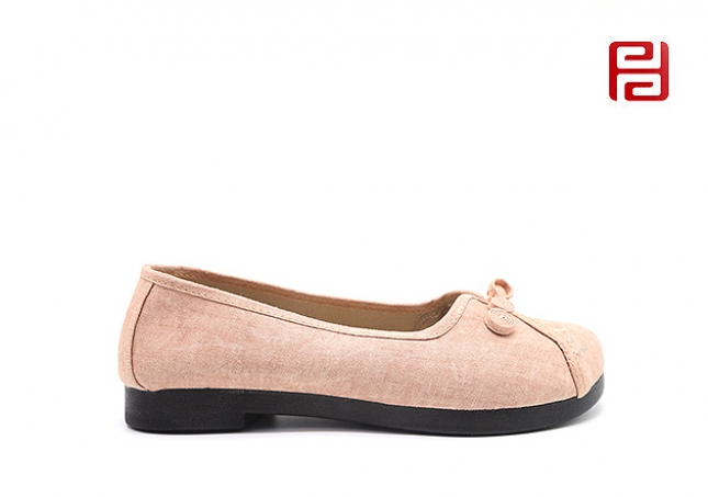 福連升老北京布鞋繡花布淺口平底女鞋素面古風(fēng)古裝鞋子